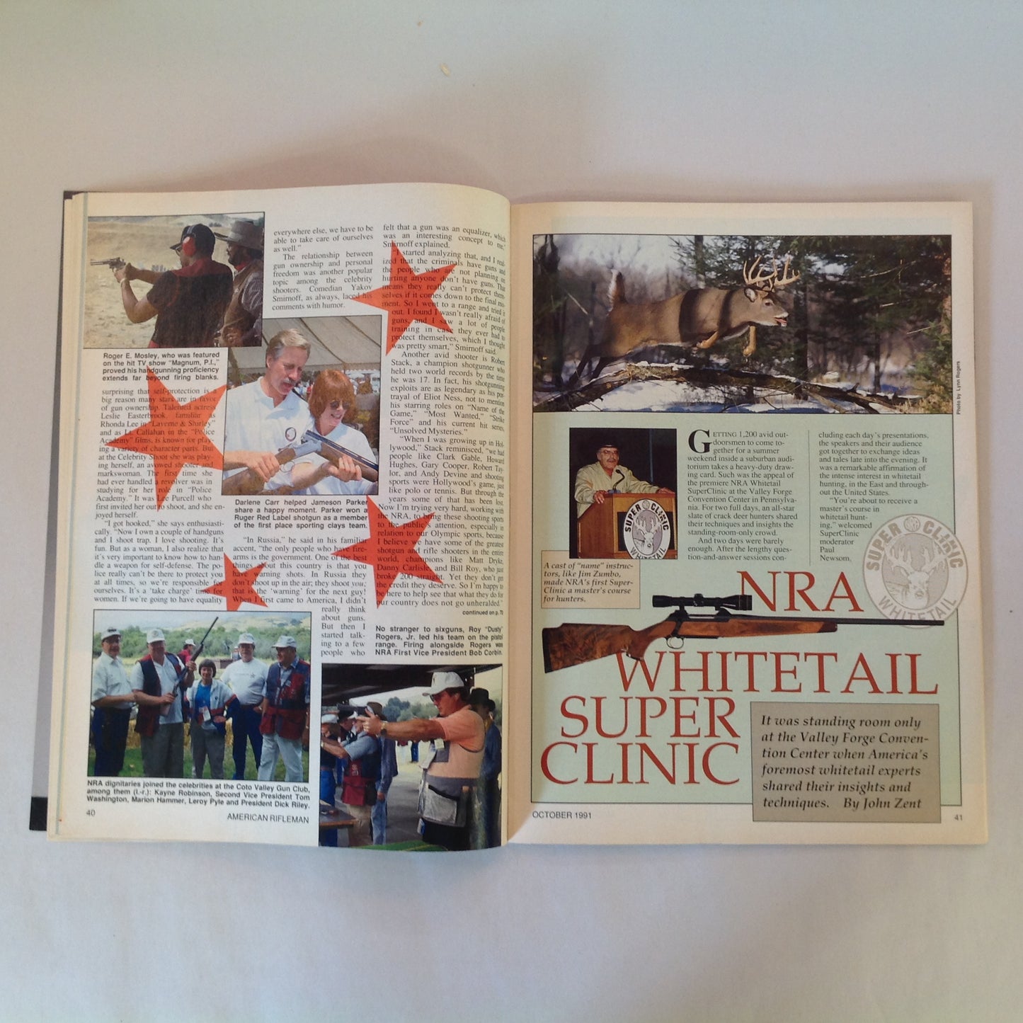 Vintage Oct 1991 American Rifleman Magazine Camp Perry 1991