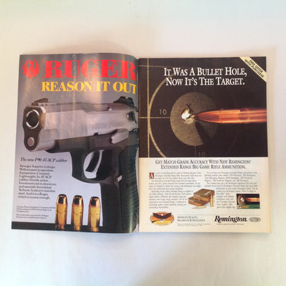Vintage Nov 1991 American Rifleman Magazine Ruger First .45 Auto Women & the Militia Shotgun Slugs