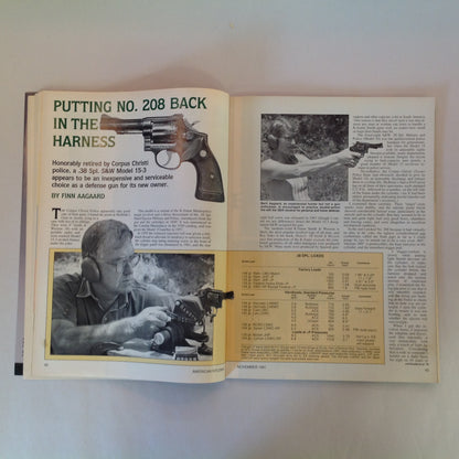 Vintage Nov 1991 American Rifleman Magazine Ruger First .45 Auto Women & the Militia Shotgun Slugs