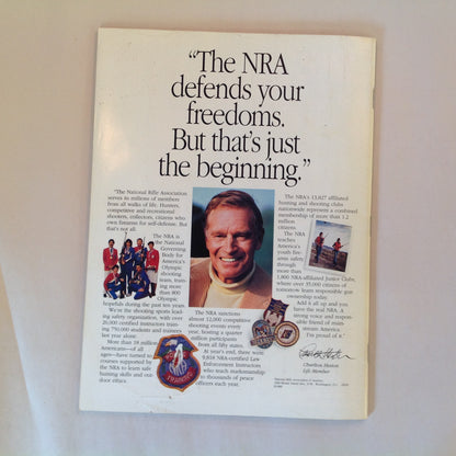 Vintage Nov 1991 American Rifleman Magazine Ruger First .45 Auto Women & the Militia Shotgun Slugs