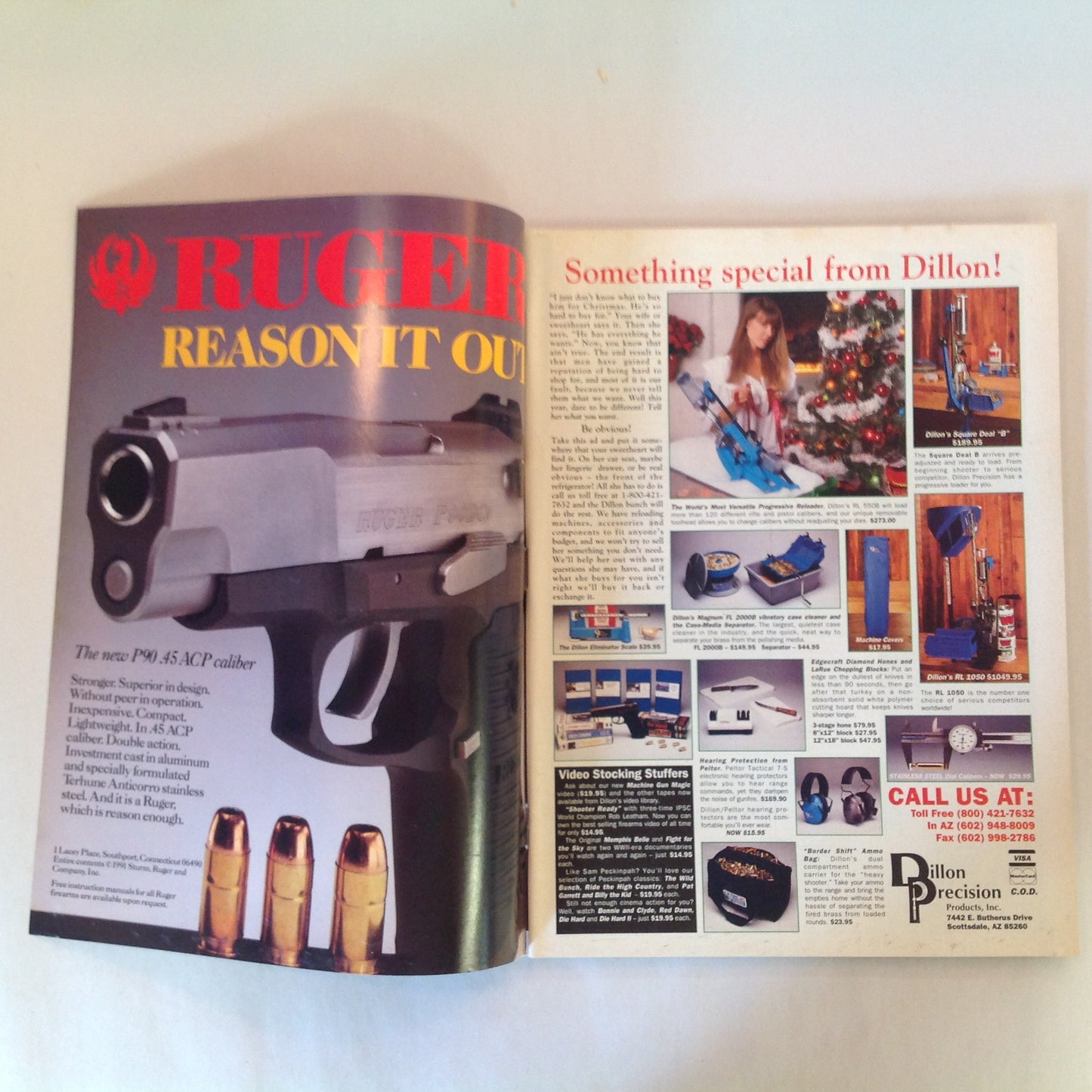 Vintage Dec 1991 American Rifleman Magazine Marlin Model 2000 Exclusive Report WWII Winchester Shotgun Tang Sight