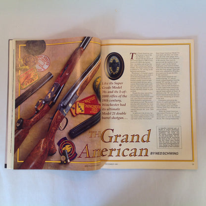 Vintage Dec 1991 American Rifleman Magazine Marlin Model 2000 Exclusive Report WWII Winchester Shotgun Tang Sight