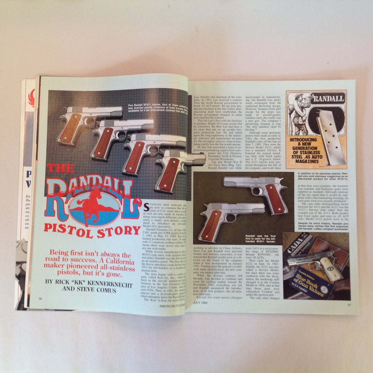 Vintage Jul 1992 American Rifleman Magazine Bullet Tip Damage & Accuracy Top Loads .270 Winchester Ruger Palma Match L.A. Riots