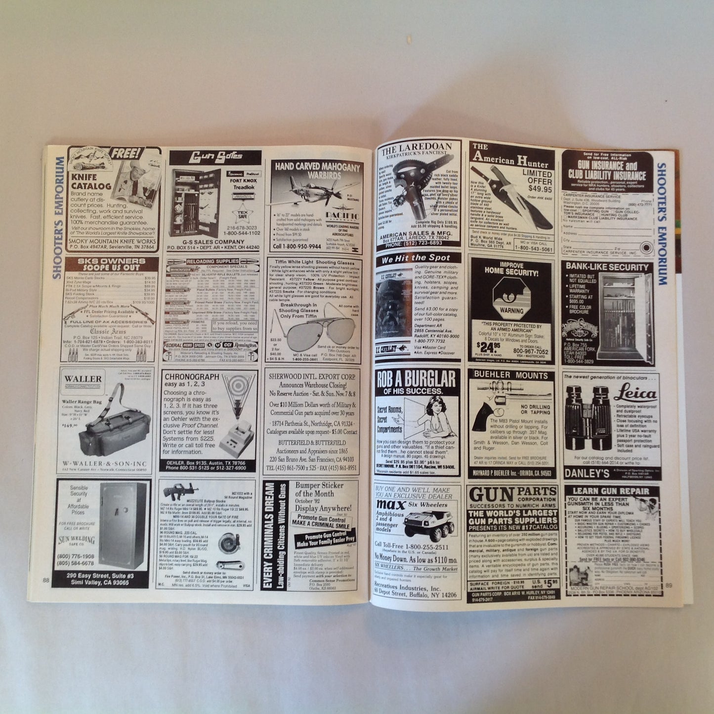 Vintage Oct 1992 American Rifleman Magazine Clinton-Proof Congress NRA Propaganda