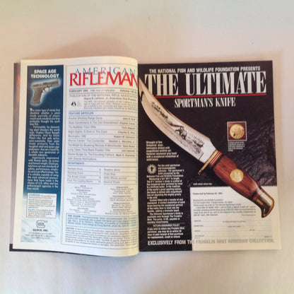 Vintage Feb 1992 American Rifleman Magazine State Constitutions and 2nd Amendment T/C Contender Turns 25