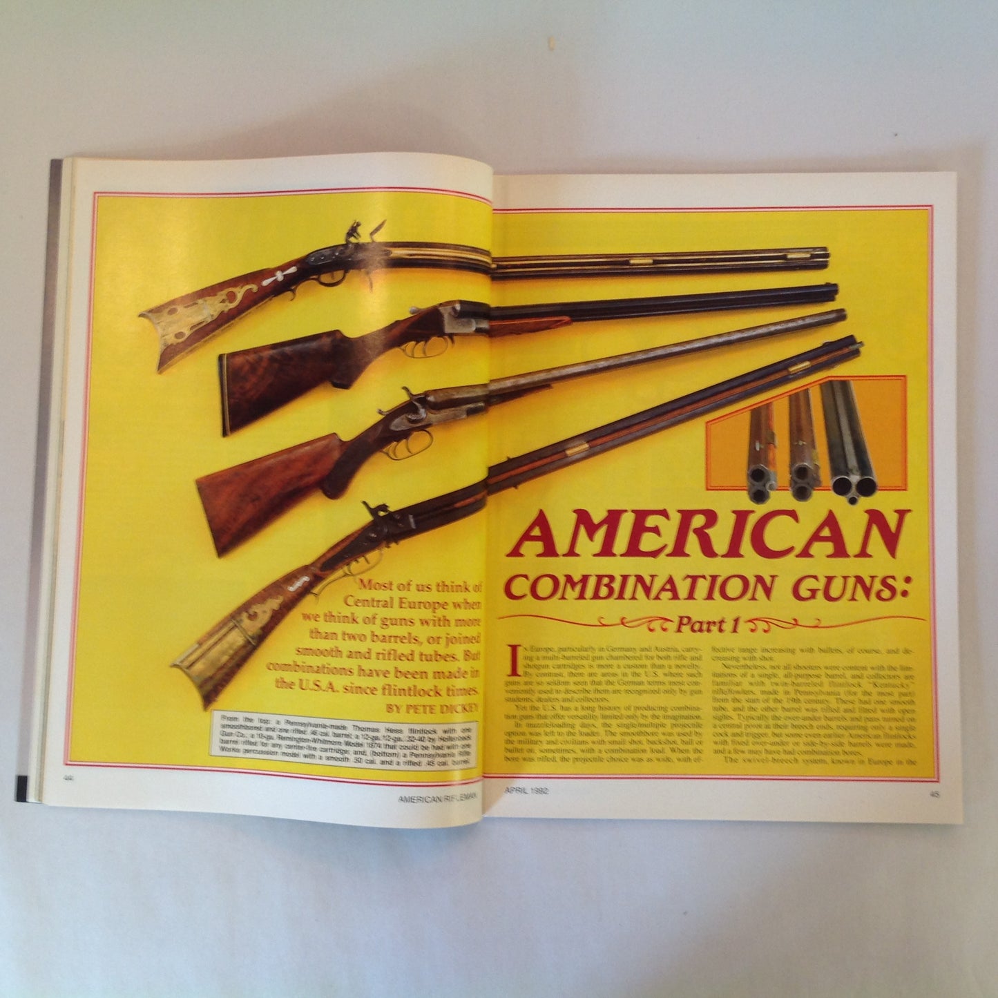 Vintage Apr 1992 American Rifleman Magazine NRA & Hunting SHOT Show '92 Review Carl Gustaf 2000 John Milius