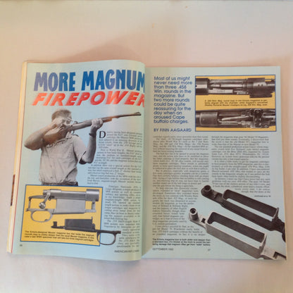 Vintage Sep 1992 American Rifleman Magazine Congress Pro-Hunting Mausers Magnum Firepower Gun Rights Disinformation