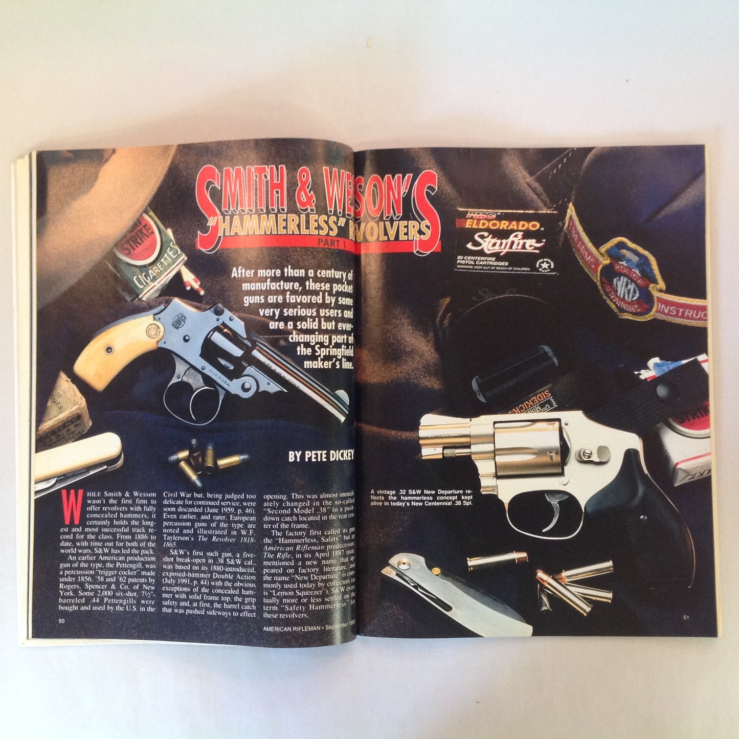 Vintage Sep 1993 American Rifleman Magazine Hideout Rigs Knight's SR-25 Ban All Semi-Autos