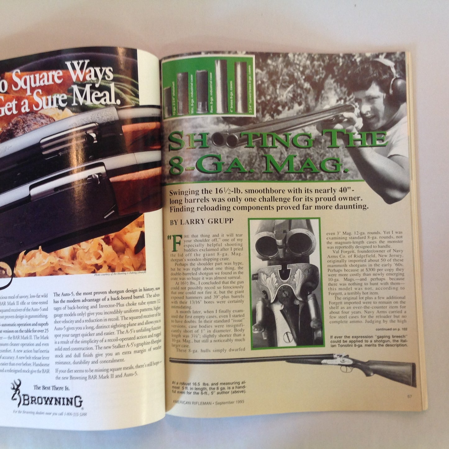 Vintage Sep 1993 American Rifleman Magazine Hideout Rigs Knight's SR-25 Ban All Semi-Autos
