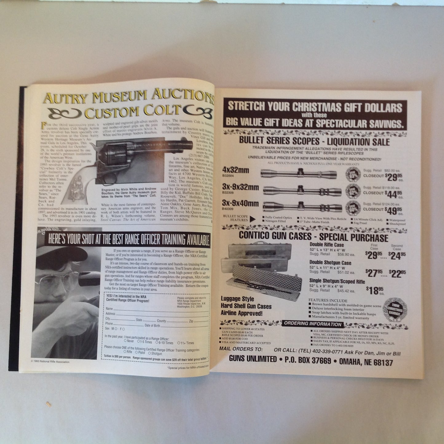 Vintage Oct 1993 American Rifleman Magazine WE WARNED YOU THEY WERE COMING AND THEY'RE HERE