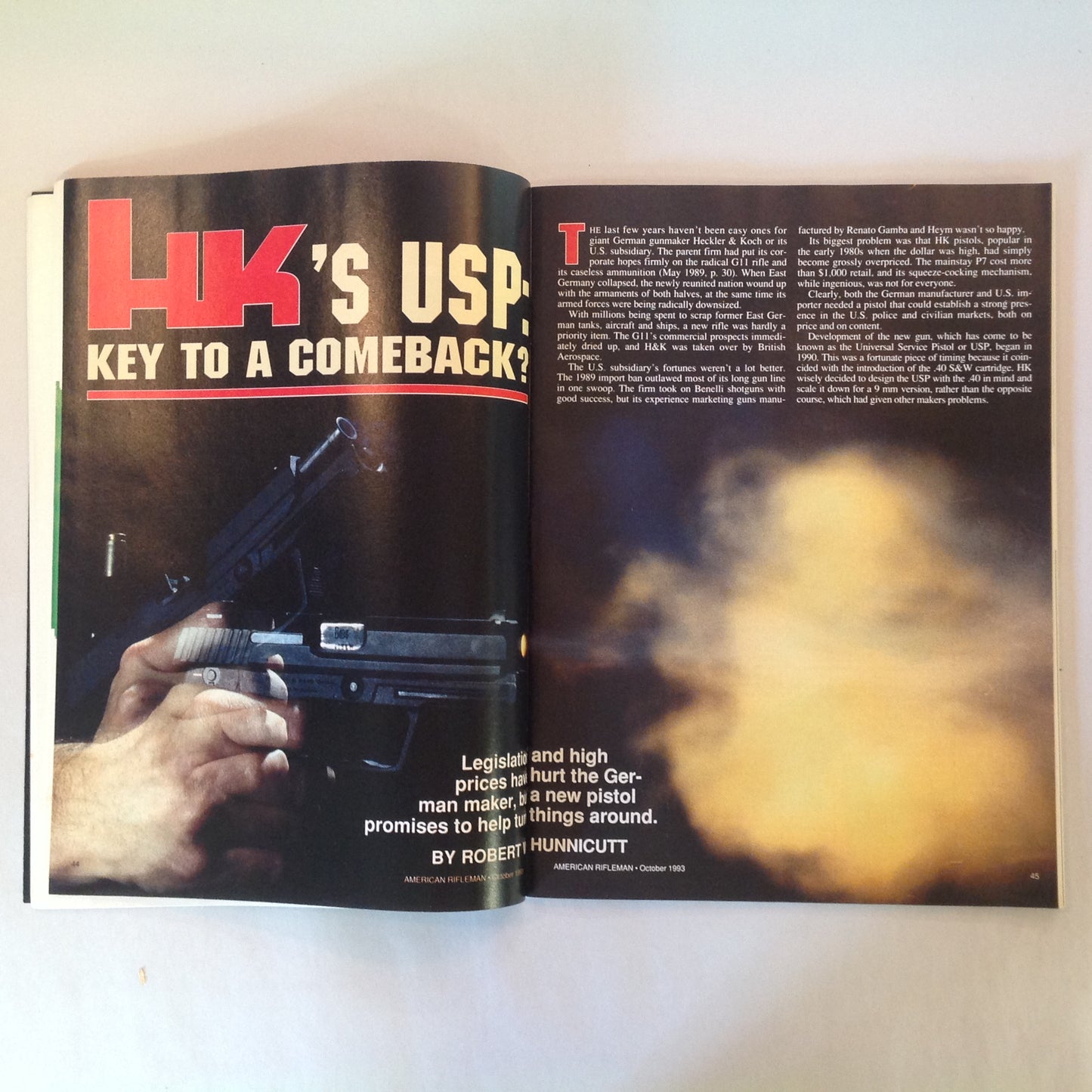 Vintage Oct 1993 American Rifleman Magazine WE WARNED YOU THEY WERE COMING AND THEY'RE HERE