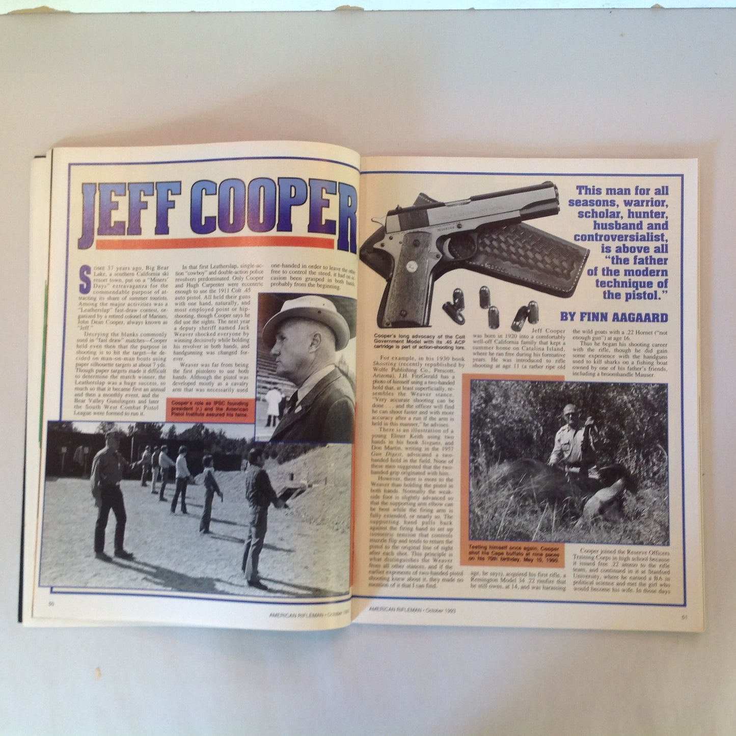 Vintage Oct 1993 American Rifleman Magazine WE WARNED YOU THEY WERE COMING AND THEY'RE HERE