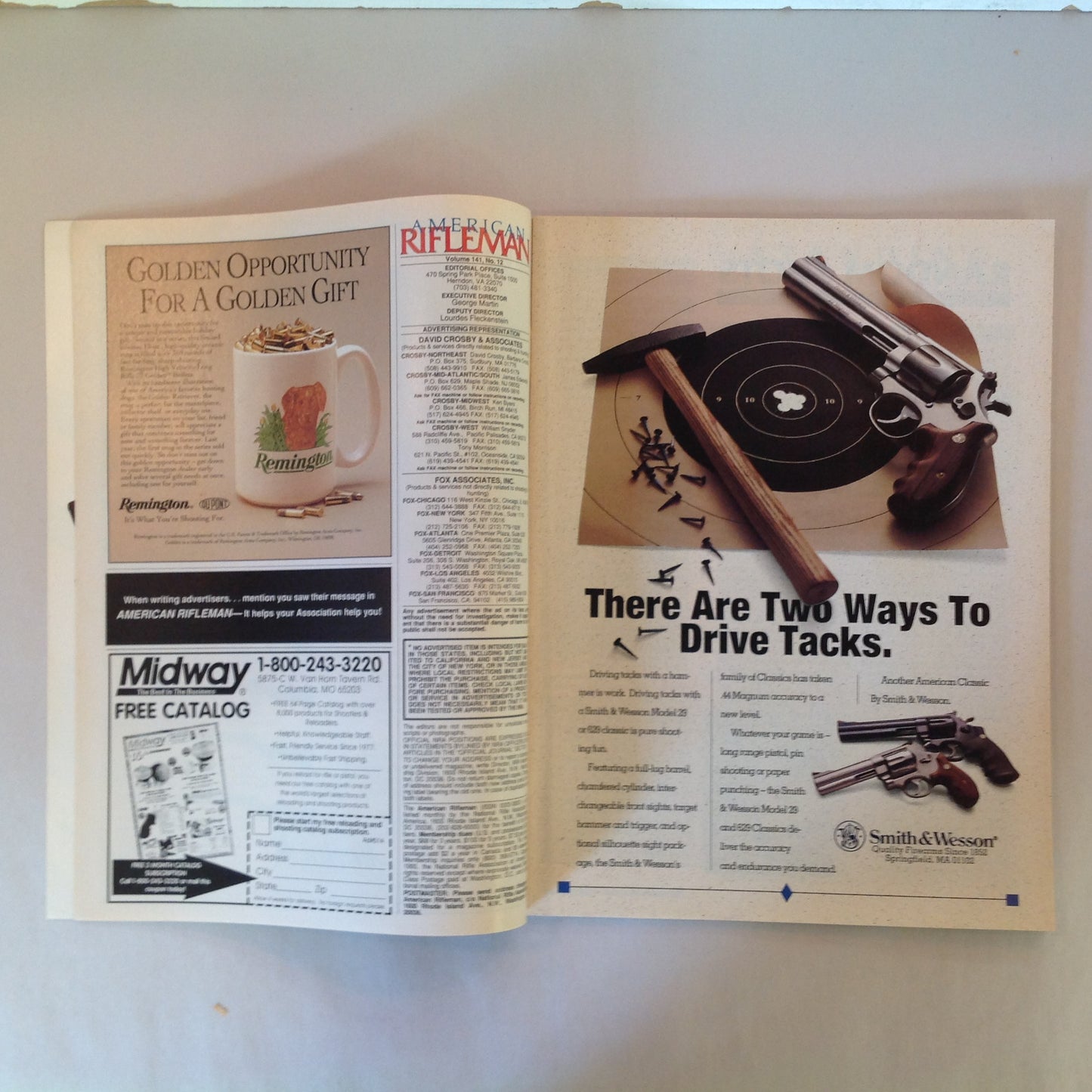 Vintage Dec 1993 American Rifleman Magazine Winchester 94 Browning Boss Election '93