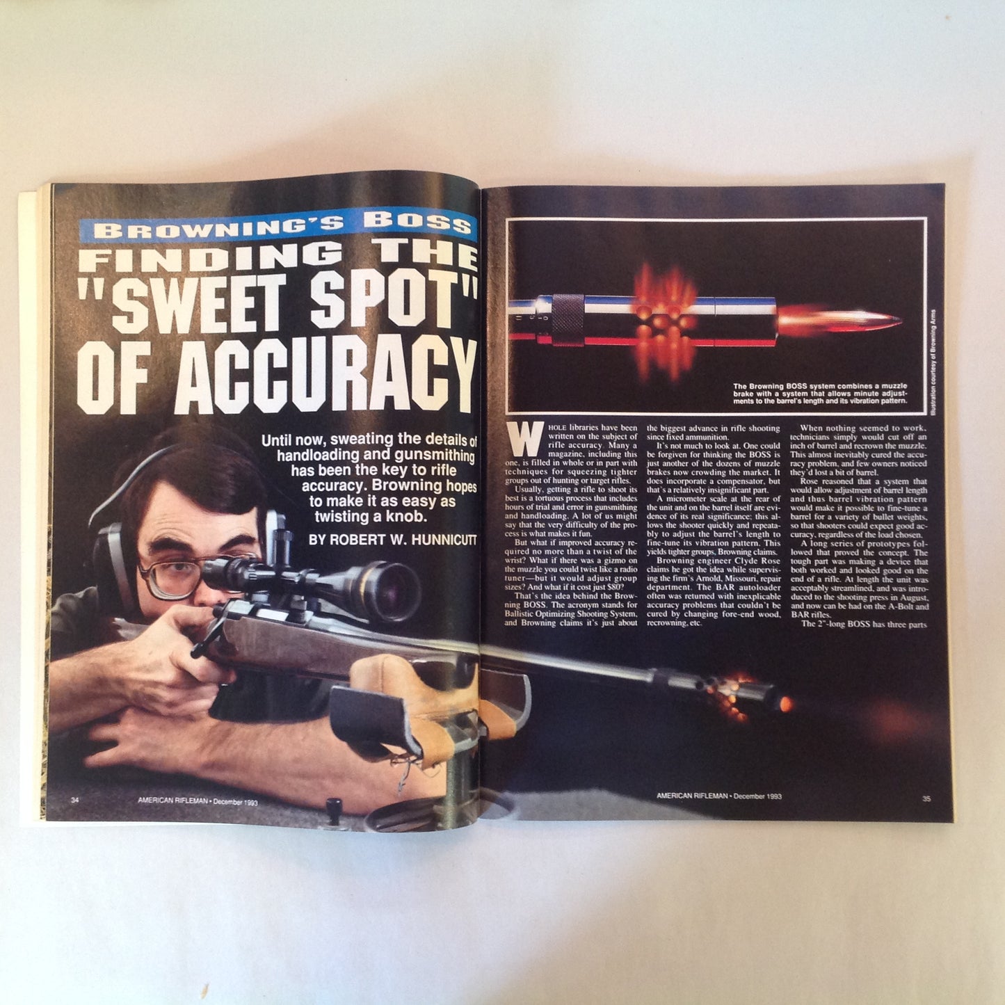 Vintage Dec 1993 American Rifleman Magazine Winchester 94 Browning Boss Election '93