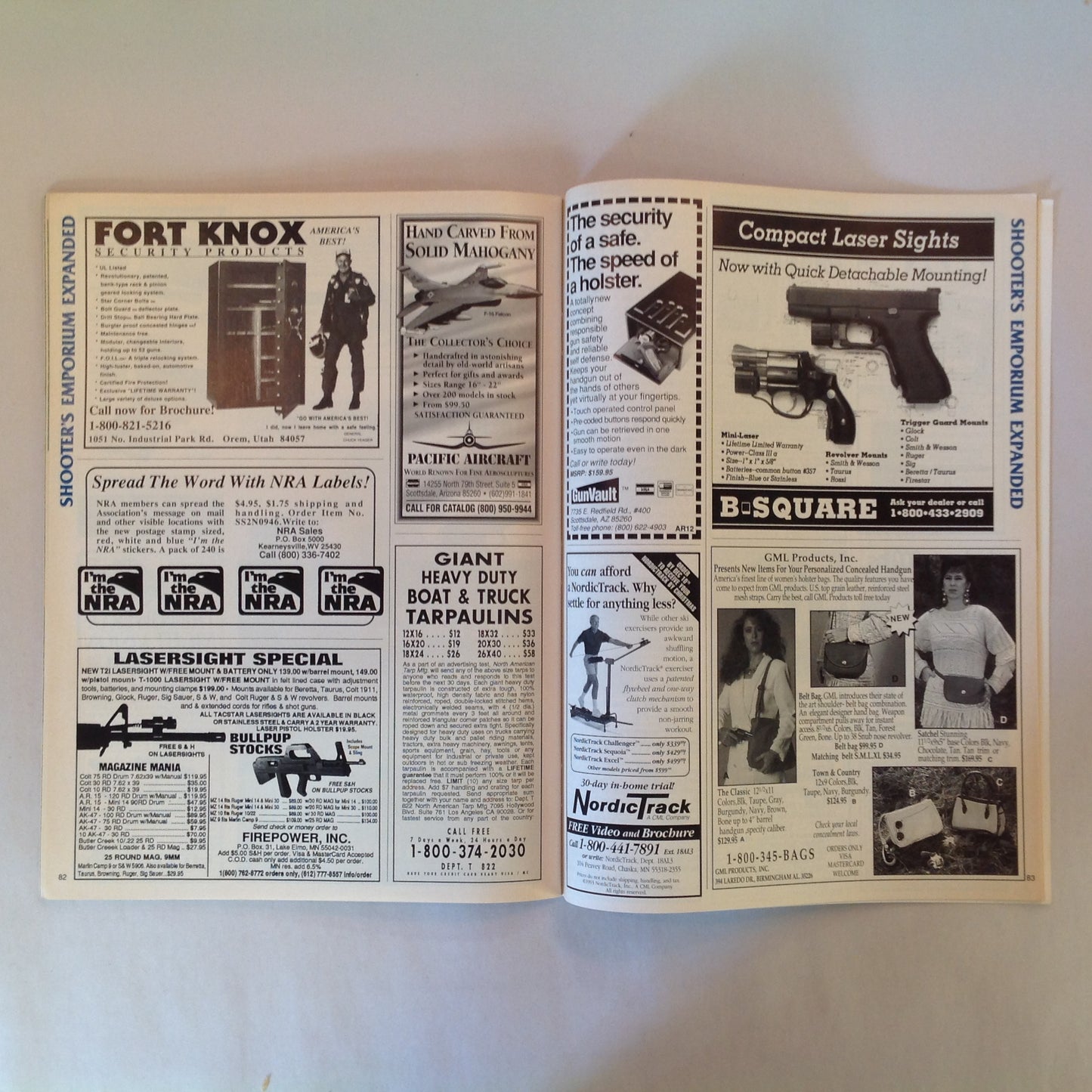 Vintage Dec 1993 American Rifleman Magazine Winchester 94 Browning Boss Election '93