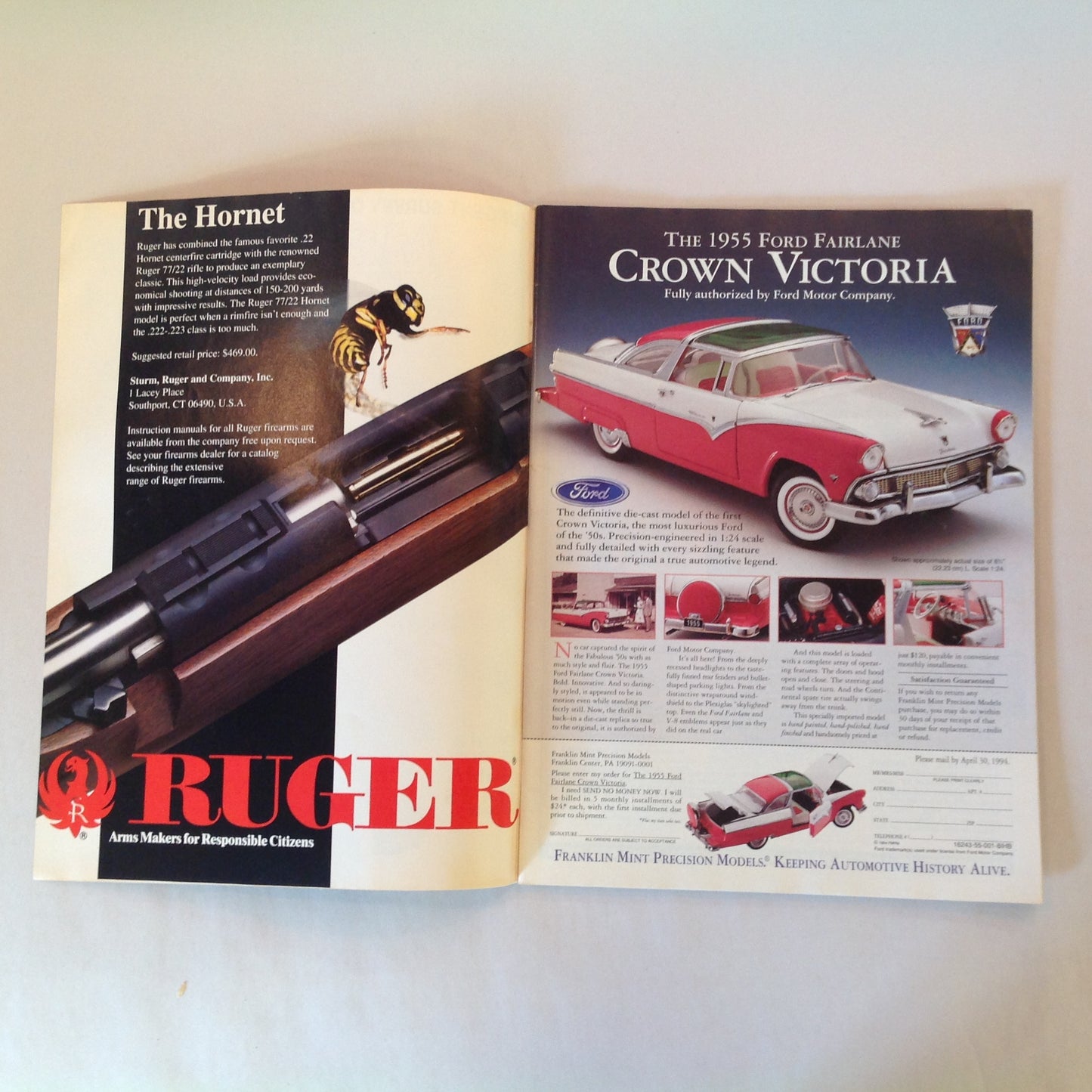 Vintage Apr 1994 American Rifleman Magazine NRA Presents Today's New Guns Urgent NRA Priorities