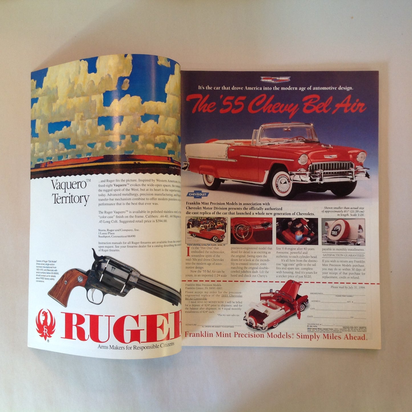 Vintage Jun 1994 American Rifleman Magazine Springfield's 200th Year Nowlin .45 Auto Winchester 1001 Norinco TT-Olympia