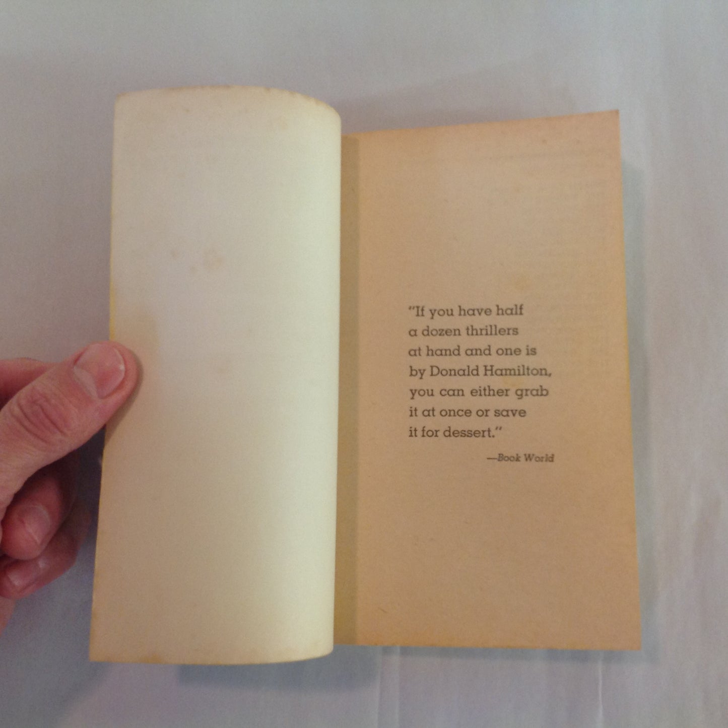 Vintage 1971 Mass Market Paperback Matt Helm: The Poisoners Donald Hamilton