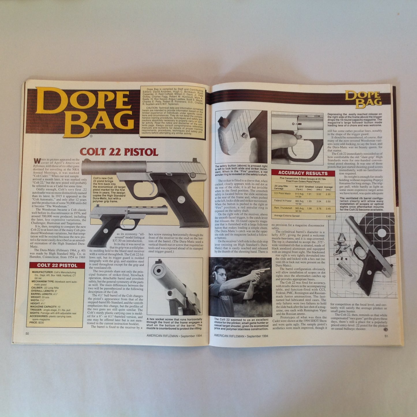Vintage Sep 1994 American Rifleman Magazine You Trusted Them With Your Freedom and Now... NRA Politics