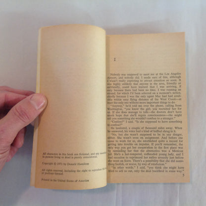 Vintage 1971 Mass Market Paperback Matt Helm: The Poisoners Donald Hamilton