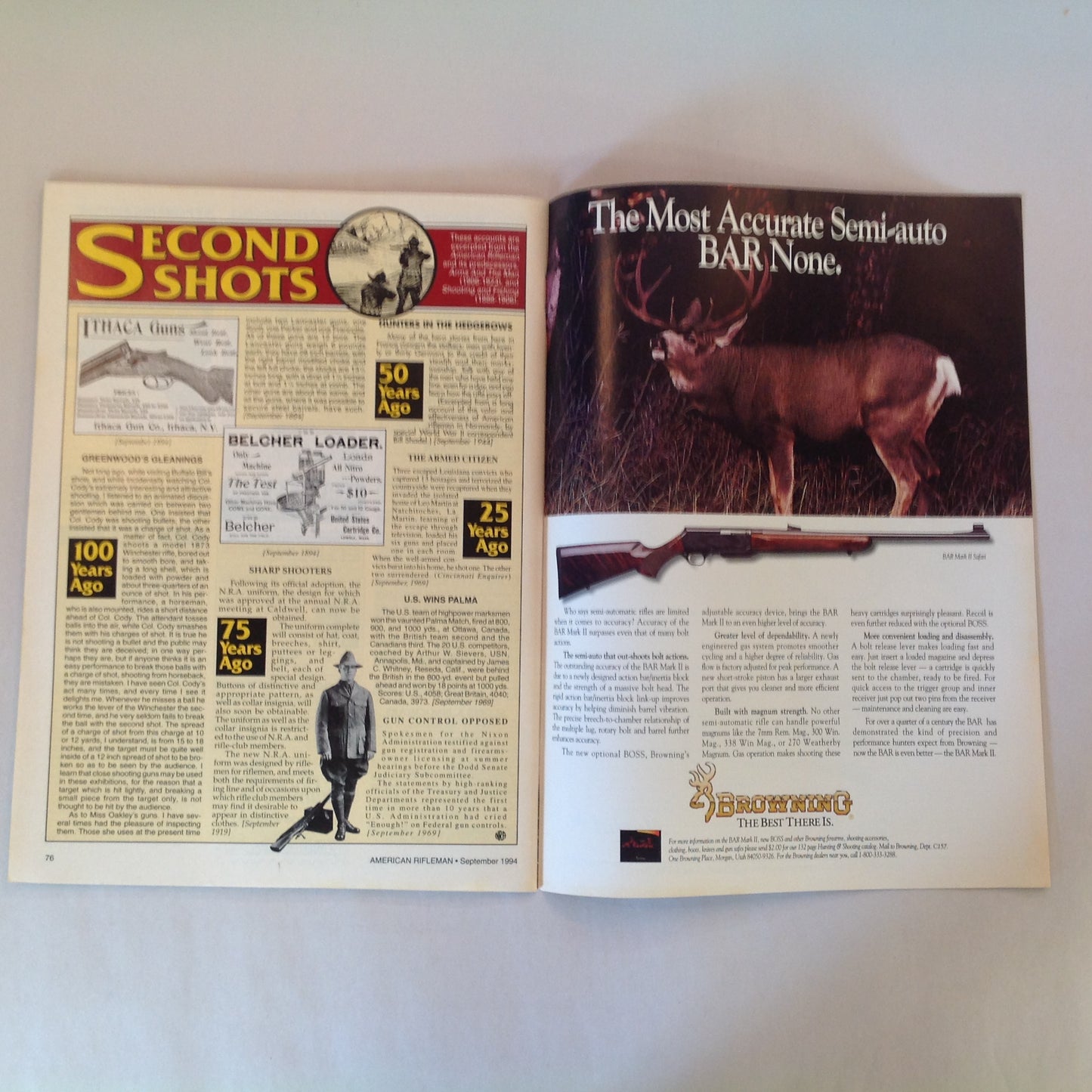 Vintage Sep 1994 American Rifleman Magazine You Trusted Them With Your Freedom and Now... NRA Politics