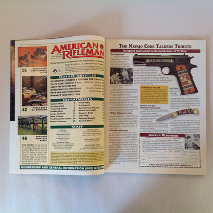 Vintage Jul 1995 American Rifleman Magazine New Compact 9mm Autos Skeet the Old Time Way NRA's New Range GI Shotguns