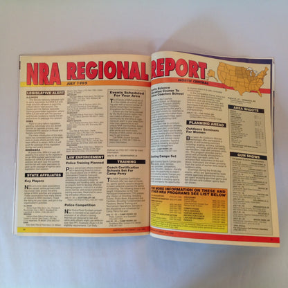 Vintage Jul 1995 American Rifleman Magazine New Compact 9mm Autos Skeet the Old Time Way NRA's New Range GI Shotguns