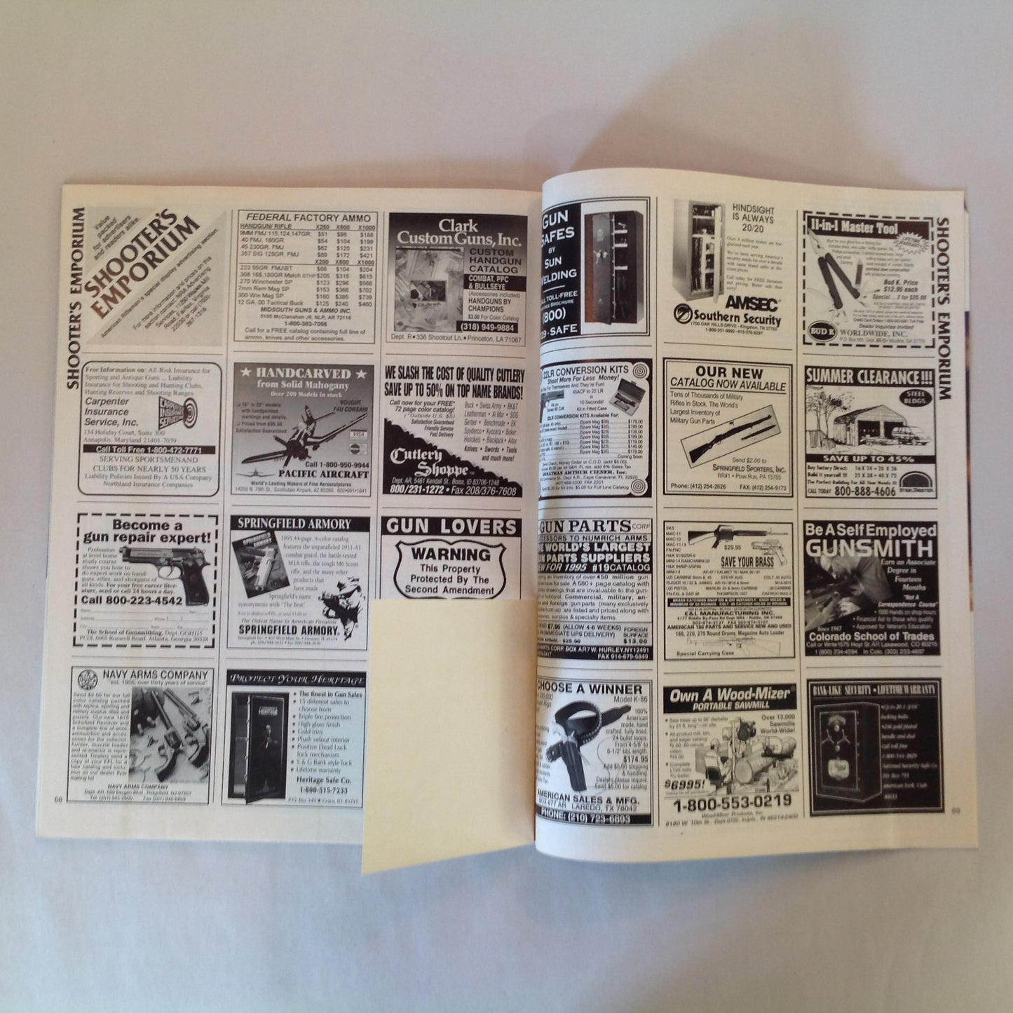 Vintage Jul 1995 American Rifleman Magazine New Compact 9mm Autos Skeet the Old Time Way NRA's New Range GI Shotguns