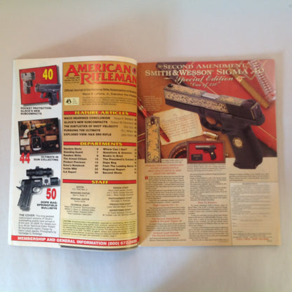 Vintage Oct 1995 American Rifleman Magazine New Glock Pocket Pistols Pursuing the Ultimate in Guns Light Loads .30-06 H&K Semi-Auto Rifles