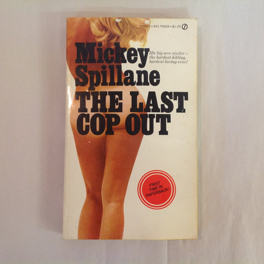 Vintage 1973 Mass Market Paperback The Last Cop Out Mickey Spillane