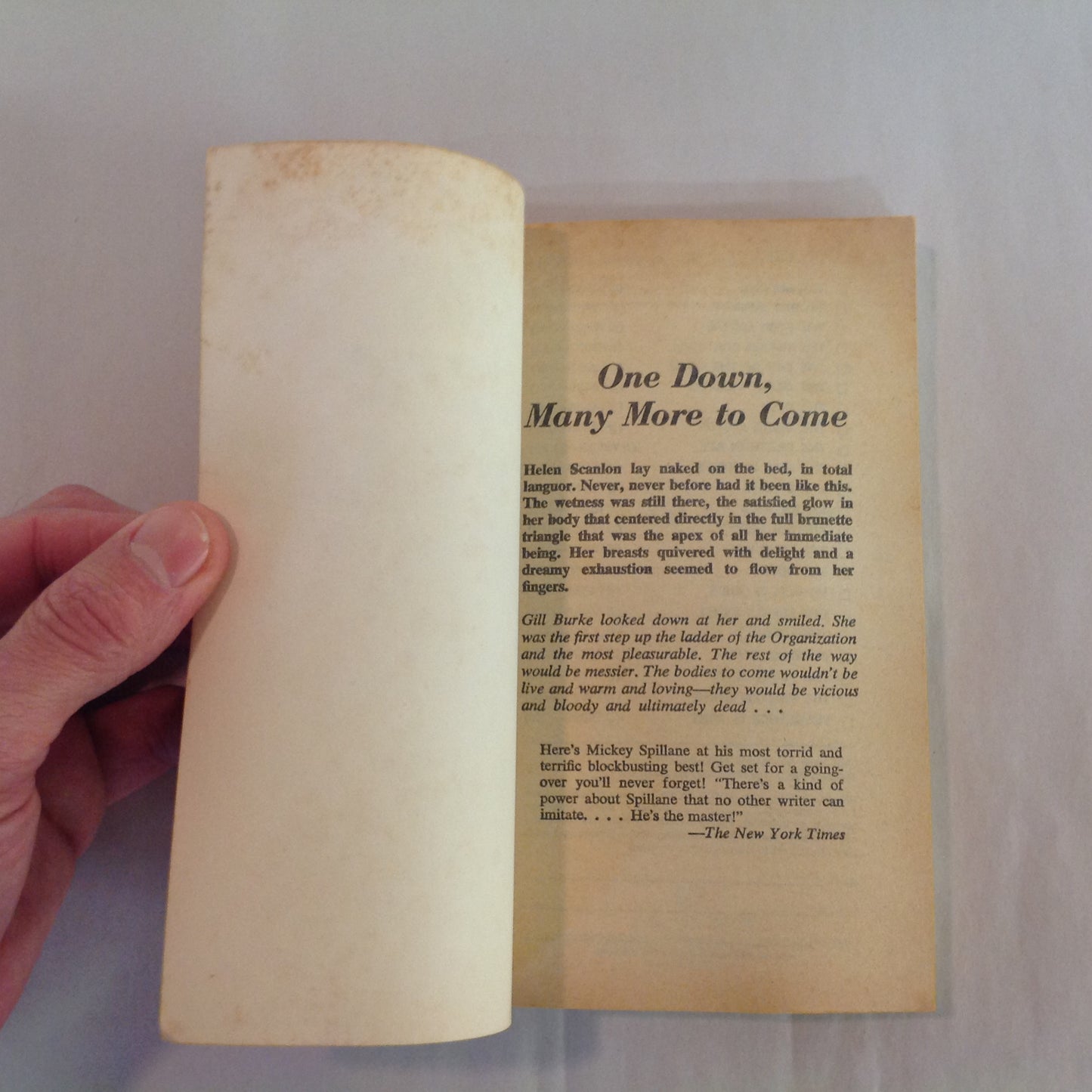 Vintage 1973 Mass Market Paperback The Last Cop Out Mickey Spillane