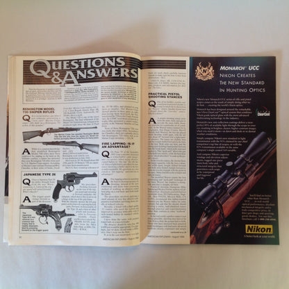 Vintage Aug 1996 American Rifleman Magazine Making Your M1911 Shoot Straight Shotguns & Loads for Beginners Newest Long-Range Rifles