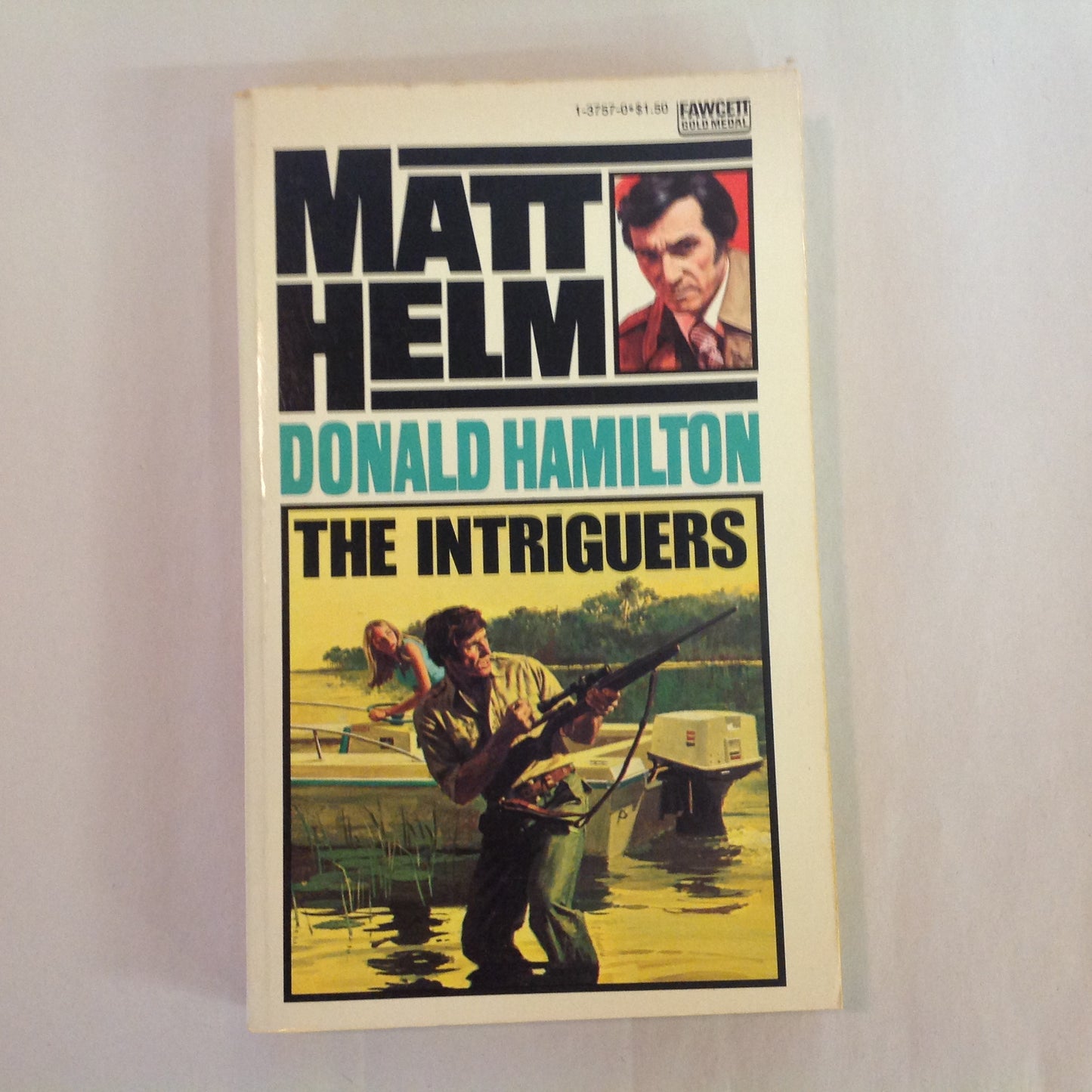 Vintage 1972 Mass Market Paperback Matt Helm: The Intriguers Donald Hamilton