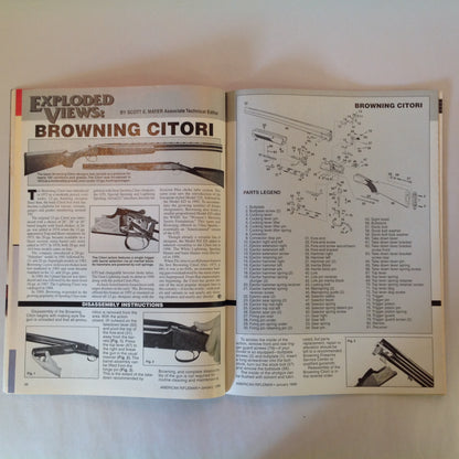 Vintage Jan 1999 American Rifleman Magazine Ruger .22 Turns 50 Swedish Mausers Cryo Treating
