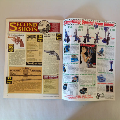 Vintage Jan 1999 American Rifleman Magazine Ruger .22 Turns 50 Swedish Mausers Cryo Treating