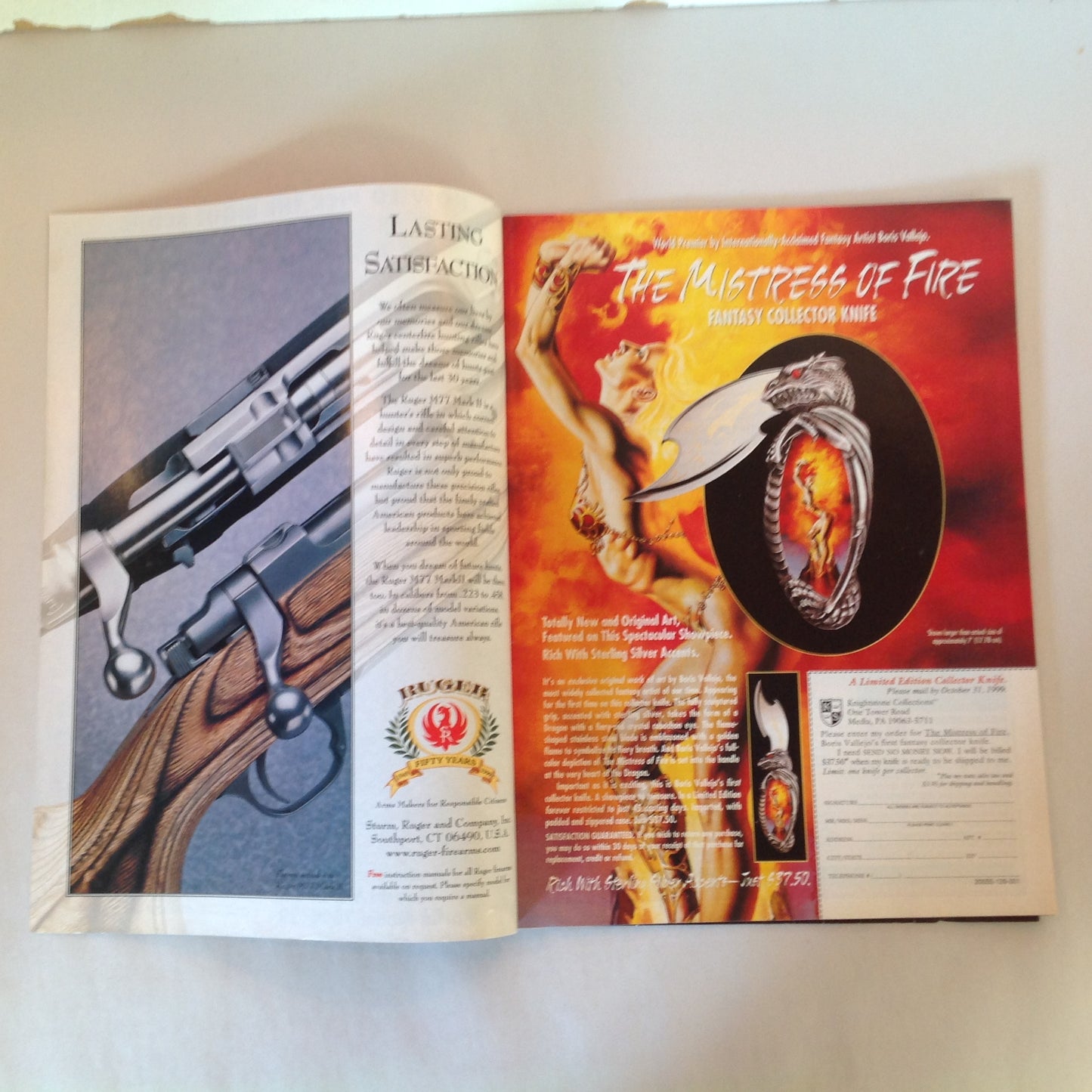 Vintage Oct 1999 American Rifleman Magazine Evolution of the Mauser 98k 60 Years of Walther