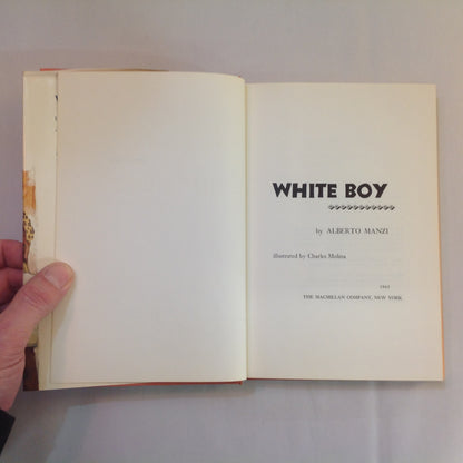 Vintage 1963 Hardcover White Boy Alberto Manzi First Edition