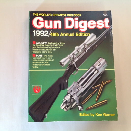 Vintage 1992 Gun Digest 46th Annual Edition World's Greatest Gun Book