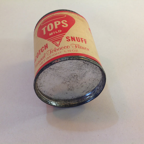 Vintage NOS Unopened Tops Mild Scotch Snuff Natural Tobacco Flavor 1.15 oz Tin
