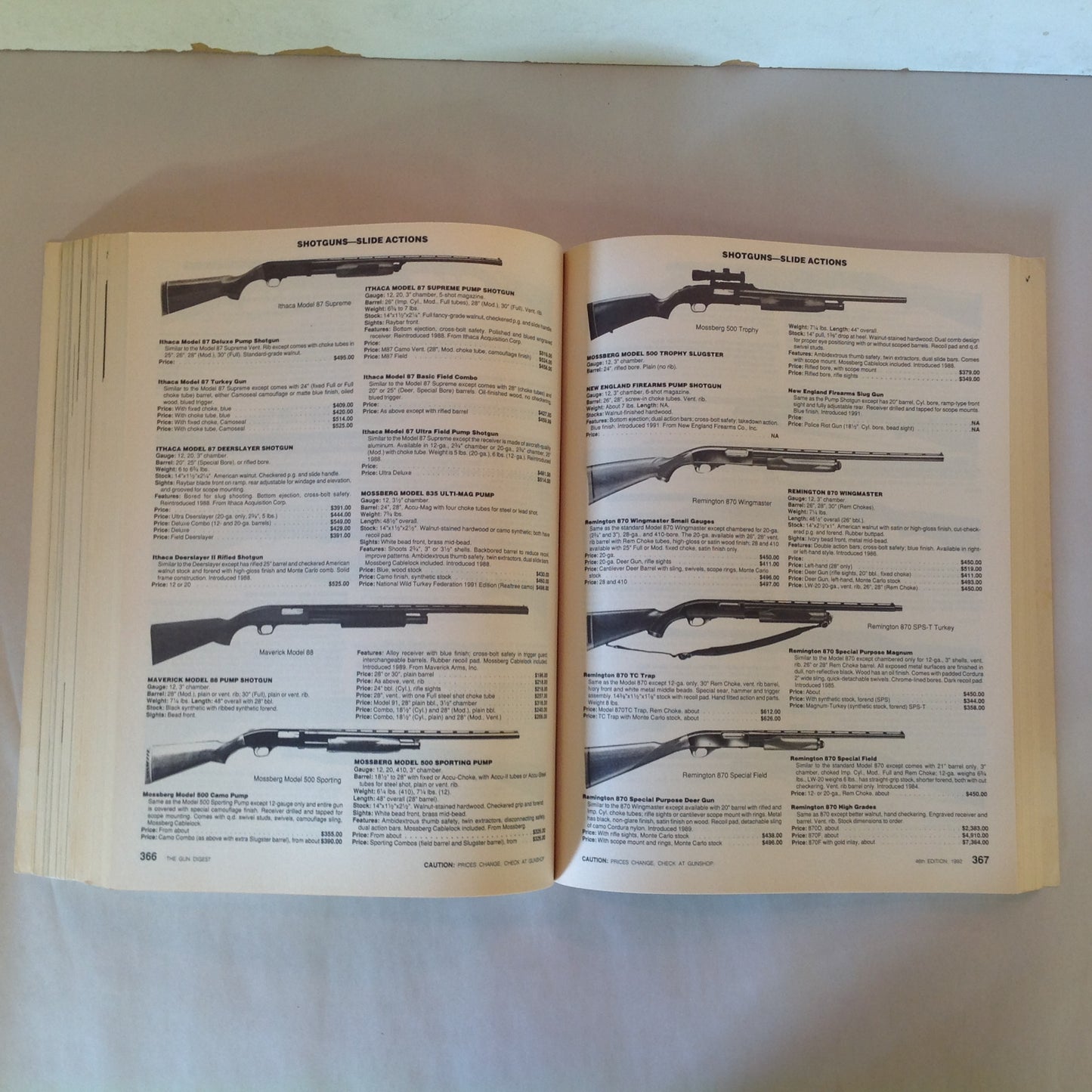 Vintage 1992 Gun Digest 46th Annual Edition World's Greatest Gun Book
