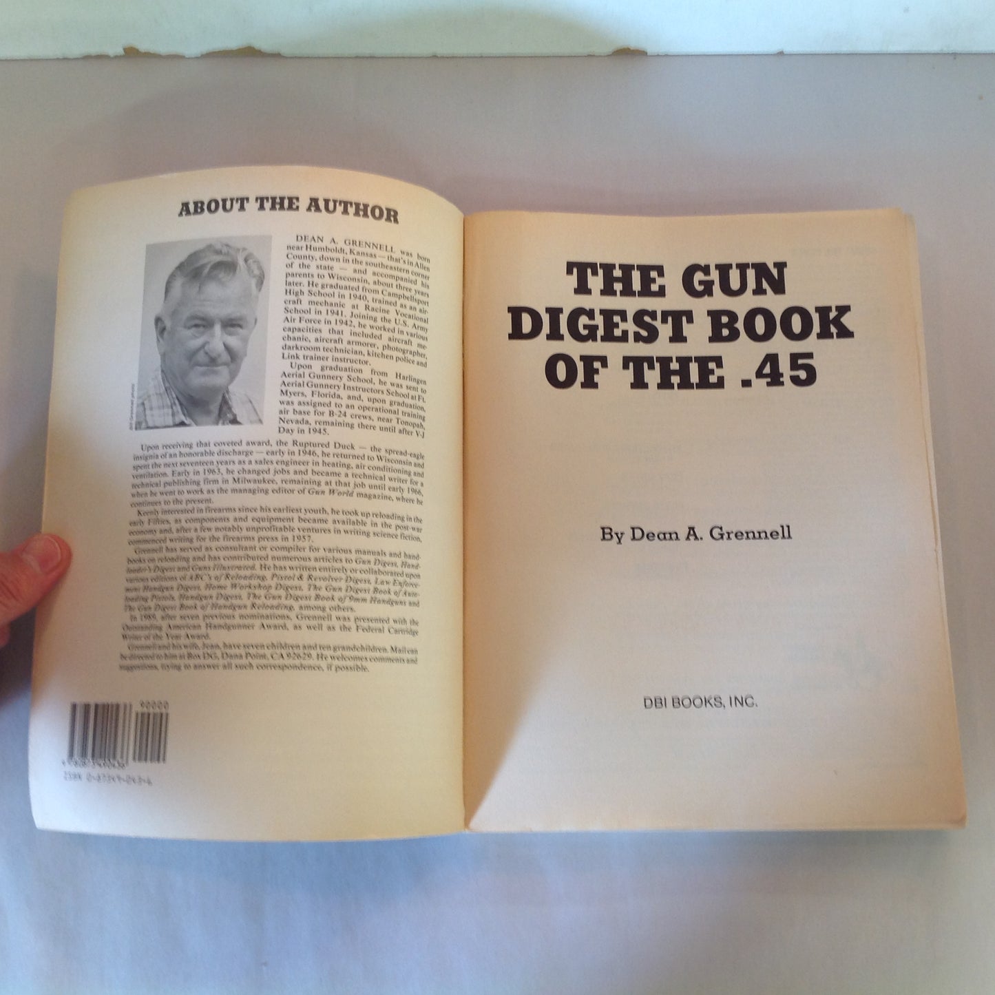 Vintage 1989 The Gun Digest Book of the .45 Dean Grennell