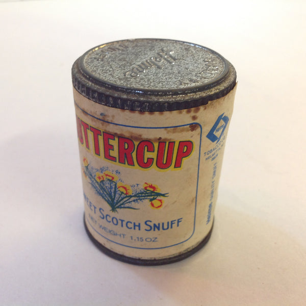 Vintage NOS Unopened Buttercup Sweet Scotch Snuff 1.15 oz Tin