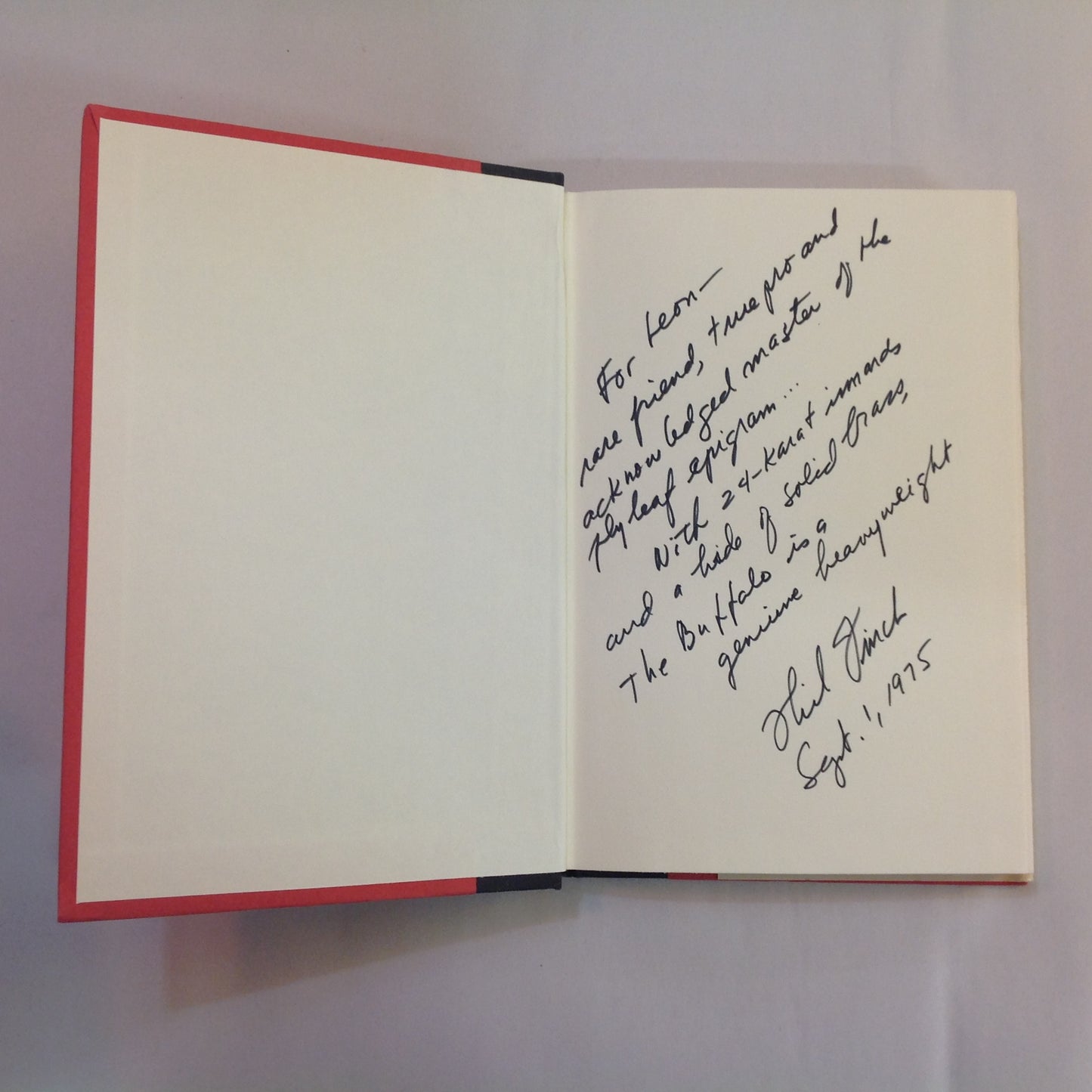 Vintage 1975 Hardcover HAULIN' Phillip Finch First Edition Signed