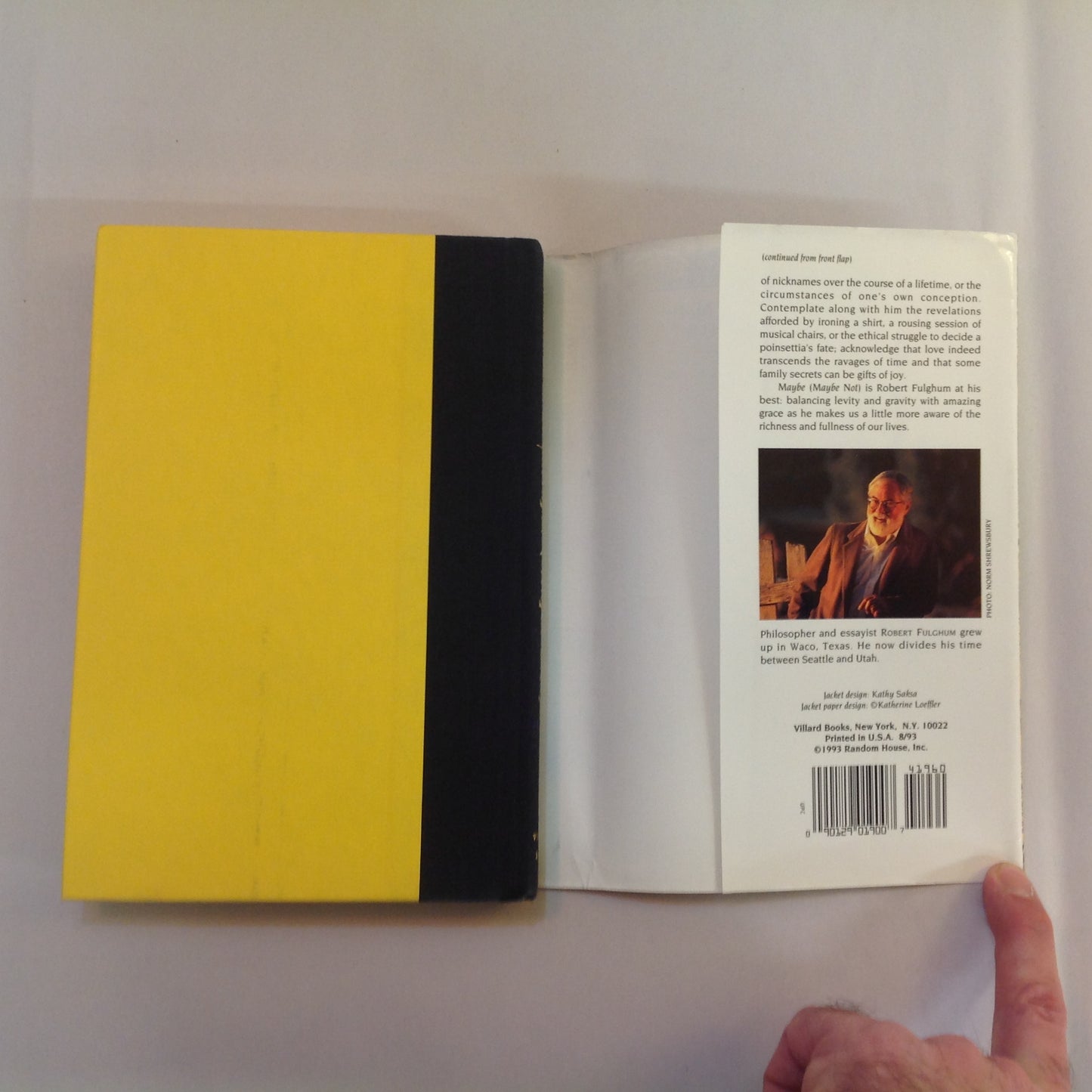 Vintage 1993 Hardcover Maybe (Maybe Not): Second Thoughts from a Secret Life Robert Fulghum