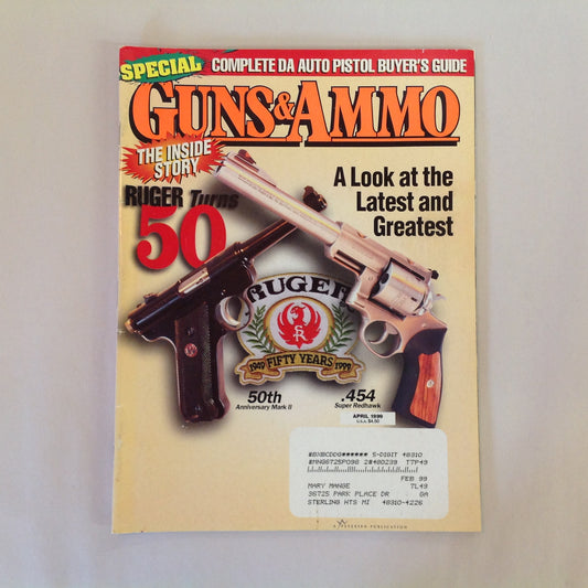 Vintage Apr 1999 Guns & Ammo Ruger 50th Special Issue DA Auto Pistol Buyer's Guide
