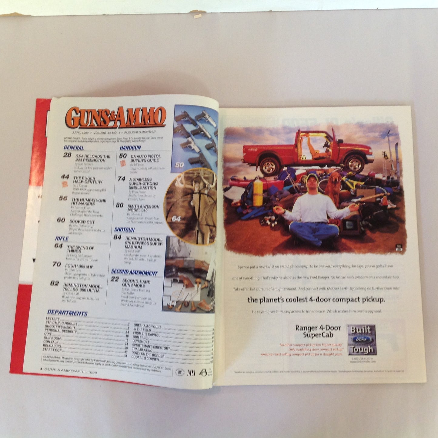Vintage Apr 1999 Guns & Ammo Ruger 50th Special Issue DA Auto Pistol Buyer's Guide