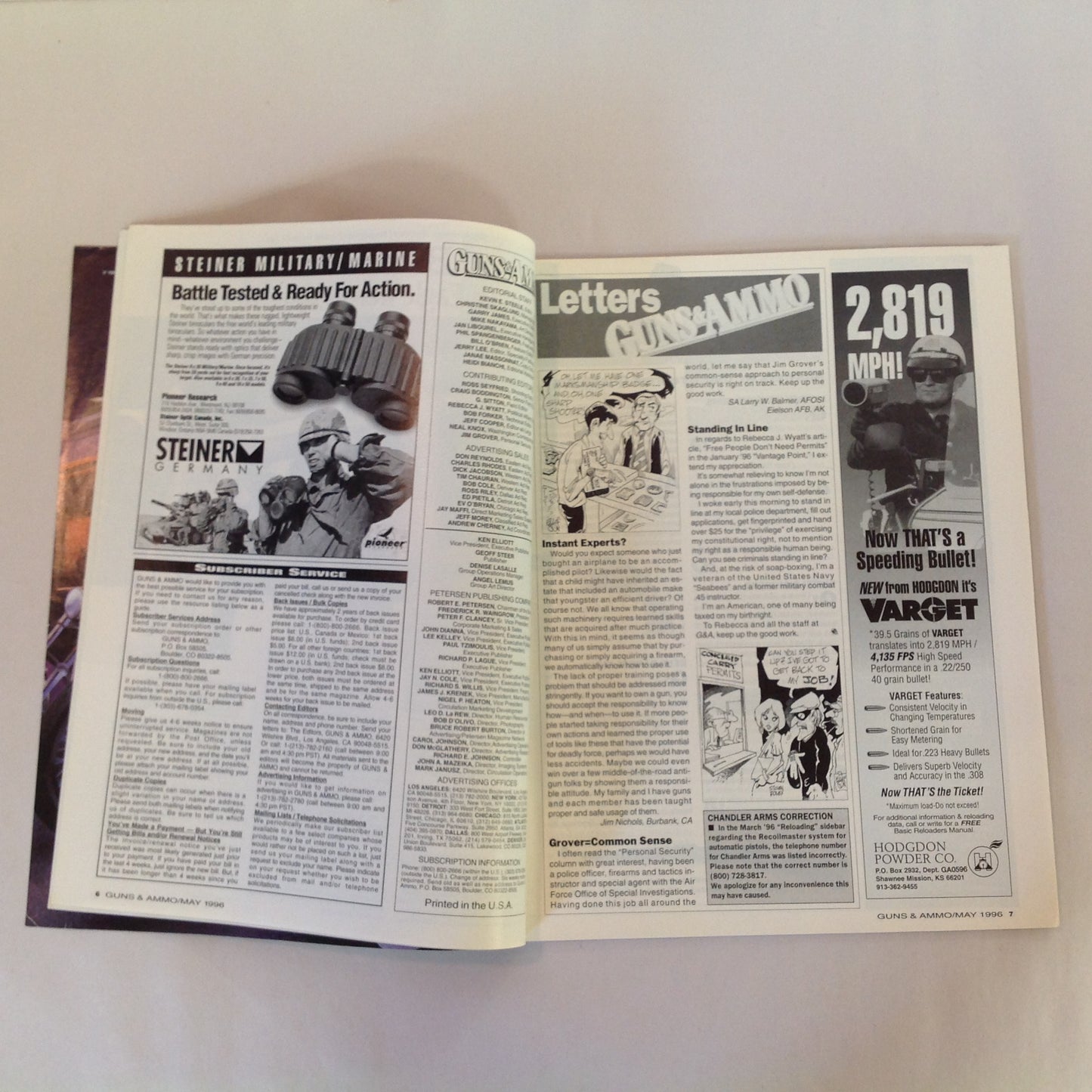 Vintage May 1996 Guns & Ammo Special Best Buys Guns Ammo Optics Accessories