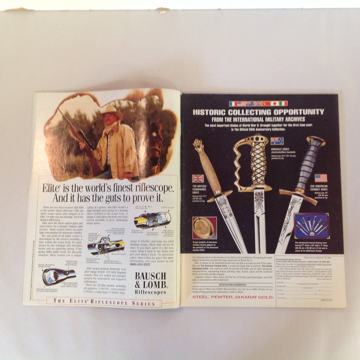 Vintage Sep 1996 Guns & Ammo Magazine Special Buyer's Guide .45 ACP Deer Gear '96