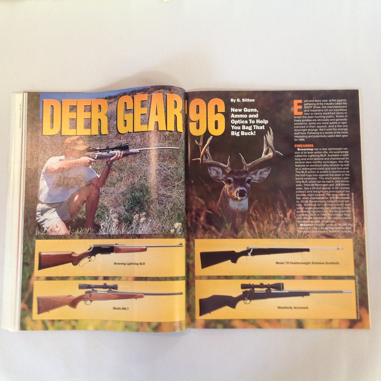 Vintage Sep 1996 Guns & Ammo Magazine Special Buyer's Guide .45 ACP Deer Gear '96
