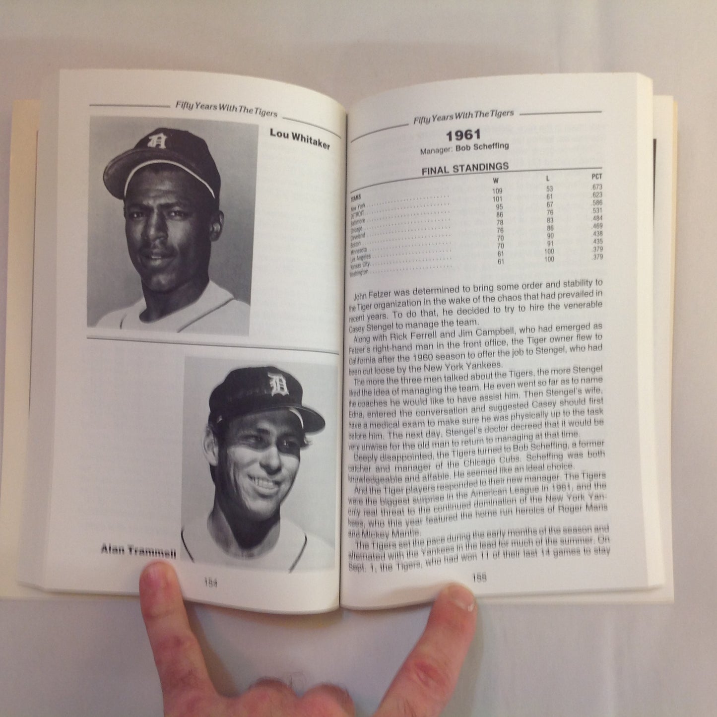 Vintage 1983 Trade Paperback Fifty Years with the Tigers: A Fifty Year History of the Detroit Tigers Fred T. Smith